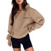 imagePRETTYGARDEN Womens Long Sleeve Hoodies 2024 Fall Fashion Outfits Solid Oversized Pullover Sweatshirts Clothes with Pockets