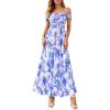 Floral Blue Pink