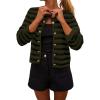 imagePRETTYGARDEN Womens Striped Cardigan Sweaters Ribbed Knit Long Sleeve Open Front Crewneck Casual Jackets