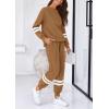 imagePRETTYGARDEN 2 Piece Lounge Sets for Women 2024 Fall Travel Outfits Track Suits Matching Airport Loungewear Clothing