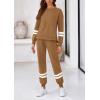 imagePRETTYGARDEN 2 Piece Lounge Sets for Women 2024 Fall Travel Outfits Track Suits Matching Airport Loungewear Clothing