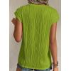 imagePRETTYGARDEN Blouses for Women Dressy Casual 2026 Spring Summer Business Office Tops Cap Sleeve Textured Cute Work ShirtGrass Green