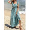 imagePRETTYGARDEN Boho Maxi Dresses for Women 2026 Summer Floral Wedding Guest Dress Resort Wear Spring Long Flowy Beach SundressGreen Pink Floral