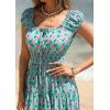 imagePRETTYGARDEN Boho Maxi Dresses for Women 2026 Summer Floral Wedding Guest Dress Resort Wear Spring Long Flowy Beach SundressGreen Pink Floral