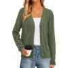imagePRETTYGARDEN Cardigan Sweaters for Women Lightweight Knit Button Up V Neck Shrugs 2026 Trendy Winter Fall Fashion ClothingArmy Green