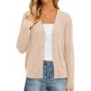 imagePRETTYGARDEN Cardigan Sweaters for Women Lightweight Knit Button Up V Neck Shrugs 2026 Trendy Winter Fall Fashion ClothingBeige
