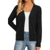 imagePRETTYGARDEN Cardigan Sweaters for Women Lightweight Knit Button Up V Neck Shrugs 2026 Trendy Winter Fall Fashion ClothingBlack