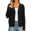 imagePRETTYGARDEN Cardigan Sweaters for Women Lightweight Knit Button Up V Neck Shrugs 2026 Trendy Winter Fall Fashion ClothingBlack