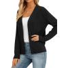 imagePRETTYGARDEN Cardigan Sweaters for Women Lightweight Knit Button Up V Neck Shrugs 2026 Trendy Winter Fall Fashion ClothingBlack