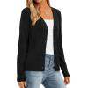 imagePRETTYGARDEN Cardigan Sweaters for Women Lightweight Knit Button Up V Neck Shrugs 2026 Trendy Winter Fall Fashion ClothingBlack