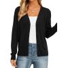 imagePRETTYGARDEN Cardigan Sweaters for Women Lightweight Knit Button Up V Neck Shrugs 2026 Trendy Winter Fall Fashion ClothingBlack