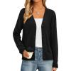 imagePRETTYGARDEN Cardigan Sweaters for Women Lightweight Knit Button Up V Neck Shrugs 2026 Trendy Winter Fall Fashion ClothingBlack