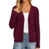 imagePRETTYGARDEN Cardigan Sweaters for Women Lightweight Knit Button Up V Neck Shrugs 2026 Trendy Winter Fall Fashion ClothingBurgundy