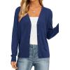 imagePRETTYGARDEN Cardigan Sweaters for Women Lightweight Knit Button Up V Neck Shrugs 2026 Trendy Winter Fall Fashion ClothingDark Blue