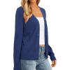 imagePRETTYGARDEN Cardigan Sweaters for Women Lightweight Knit Button Up V Neck Shrugs 2026 Trendy Winter Fall Fashion ClothingDark Blue