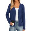 imagePRETTYGARDEN Cardigan Sweaters for Women Lightweight Knit Button Up V Neck Shrugs 2026 Trendy Winter Fall Fashion ClothingDark Blue