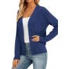 imagePRETTYGARDEN Cardigan Sweaters for Women Lightweight Knit Button Up V Neck Shrugs 2026 Trendy Winter Fall Fashion ClothingDark Blue