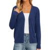 imagePRETTYGARDEN Cardigan Sweaters for Women Lightweight Knit Button Up V Neck Shrugs 2026 Trendy Winter Fall Fashion ClothingDark Blue