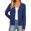 imagePRETTYGARDEN Cardigan Sweaters for Women Lightweight Knit Button Up V Neck Shrugs 2026 Trendy Winter Fall Fashion ClothingDark Blue