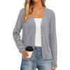 imagePRETTYGARDEN Cardigan Sweaters for Women Lightweight Knit Button Up V Neck Shrugs 2026 Trendy Winter Fall Fashion ClothingGrey