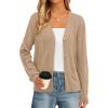 imagePRETTYGARDEN Cardigan Sweaters for Women Lightweight Knit Button Up V Neck Shrugs 2026 Trendy Winter Fall Fashion ClothingKhaki