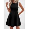 imagePRETTYGARDEN Cocktail Dresses for Women Summer 2026 Elegant Classy Spring A Line Sleeveless Mini Short Party Dress PocketsBlack