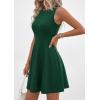 imagePRETTYGARDEN Cocktail Dresses for Women Summer 2026 Elegant Classy Spring A Line Sleeveless Mini Short Party Dress PocketsDark Green