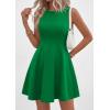 imagePRETTYGARDEN Cocktail Dresses for Women Summer 2026 Elegant Classy Spring A Line Sleeveless Mini Short Party Dress PocketsGreen