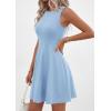 imagePRETTYGARDEN Cocktail Dresses for Women Summer 2026 Elegant Classy Spring A Line Sleeveless Mini Short Party Dress PocketsLight Blue