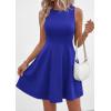 imagePRETTYGARDEN Cocktail Dresses for Women Summer 2026 Elegant Classy Spring A Line Sleeveless Mini Short Party Dress PocketsRoyal Blue