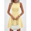 imagePRETTYGARDEN Cocktail Dresses for Women Summer 2026 Elegant Classy Spring A Line Sleeveless Mini Short Party Dress PocketsYellow