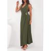 imagePRETTYGARDEN Halter Dresses for Women 2026 Elegant Classy Spring V Neck Tie Backless Summer Wedding Guest Cocktail Midi DressArmy Green