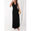 imagePRETTYGARDEN Halter Dresses for Women 2026 Elegant Classy Spring V Neck Tie Backless Summer Wedding Guest Cocktail Midi DressBlack