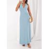 imagePRETTYGARDEN Halter Dresses for Women 2026 Elegant Classy Spring V Neck Tie Backless Summer Wedding Guest Cocktail Midi DressBlue