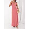imagePRETTYGARDEN Halter Dresses for Women 2026 Elegant Classy Spring V Neck Tie Backless Summer Wedding Guest Cocktail Midi DressPink