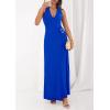 imagePRETTYGARDEN Halter Dresses for Women 2026 Elegant Classy Spring V Neck Tie Backless Summer Wedding Guest Cocktail Midi DressRoyal Blue