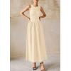 imagePRETTYGARDEN Maxi Dresses for Women 2025 Summer Casual Sleeveless Patchwork Flowy Vacation Sundress Knit Long Work Tank DressBeige