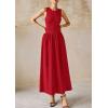 imagePRETTYGARDEN Maxi Dresses for Women 2025 Summer Casual Sleeveless Patchwork Flowy Vacation Sundress Knit Long Work Tank DressRed