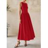 imagePRETTYGARDEN Maxi Dresses for Women 2025 Summer Casual Sleeveless Patchwork Flowy Vacation Sundress Knit Long Work Tank DressRed