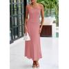 imagePRETTYGARDEN Skirt Sets Women 2 Piece Outfits 2025 Summer Casual Knit Tank Tops Flowy Midi Skirts Matching Vacation Clothes