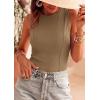 imagePRETTYGARDEN Sleeveless Tops for Women 2026 Summer Ribbed Tank Top Fitted Shirts Basic Tees Cute Spring Going Out Y2k ClothesCamel