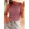 imagePRETTYGARDEN Sleeveless Tops for Women 2026 Summer Ribbed Tank Top Fitted Shirts Basic Tees Cute Spring Going Out Y2k ClothesPink