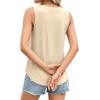 imagePRETTYGARDEN Sleeveless Tops for Women 2026 Summer Tank Tops Spring Fashion Casual Loose Fit Shirts Beach Vacation ClothesBeige