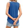 imagePRETTYGARDEN Sleeveless Tops for Women 2026 Summer Tank Tops Spring Fashion Casual Loose Fit Shirts Beach Vacation ClothesBlue