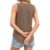 imagePRETTYGARDEN Sleeveless Tops for Women 2026 Summer Tank Tops Spring Fashion Casual Loose Fit Shirts Beach Vacation ClothesKhaki