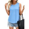 imagePRETTYGARDEN Sleeveless Tops for Women 2026 Summer Tank Tops Spring Fashion Casual Loose Fit Shirts Beach Vacation ClothesLight Blue
