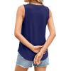 imagePRETTYGARDEN Sleeveless Tops for Women 2026 Summer Tank Tops Spring Fashion Casual Loose Fit Shirts Beach Vacation ClothesNavy Blue