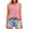 imagePRETTYGARDEN Sleeveless Tops for Women 2026 Summer Tank Tops Spring Fashion Casual Loose Fit Shirts Beach Vacation ClothesPink