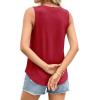 imagePRETTYGARDEN Sleeveless Tops for Women 2026 Summer Tank Tops Spring Fashion Casual Loose Fit Shirts Beach Vacation ClothesRed