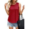 imagePRETTYGARDEN Sleeveless Tops for Women 2026 Summer Tank Tops Spring Fashion Casual Loose Fit Shirts Beach Vacation ClothesRed